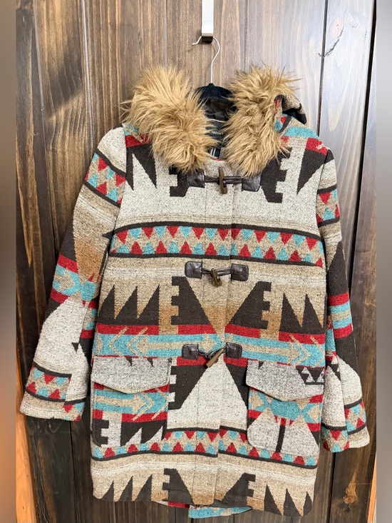 Forever 21 Jackets & Blazers - Aztec Wool blend Toggle Jacket with Faux Fur hood. Size: Medium